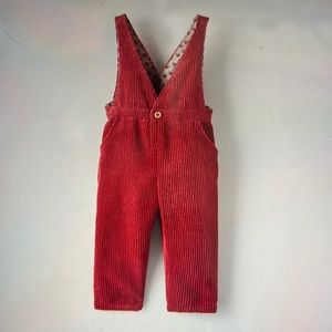 Printed lining corduroy overall 2-3 years